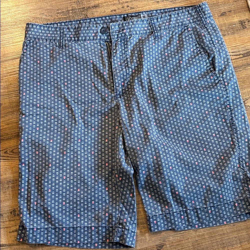 Retrofit Navy Solo Cup pattern Shorts
